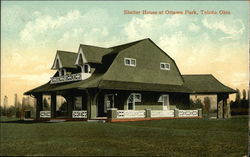 Shelter House at Ottawa Park Toledo, OH Postcard Postcard