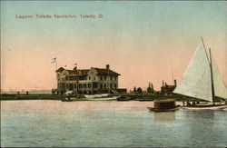 Lagoon Toledo Yachtclub Ohio Postcard Postcard