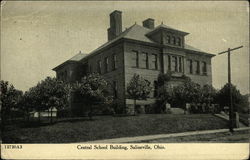 Central School Building Postcard