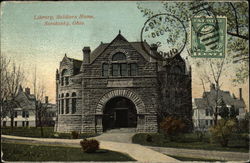 Library, Soldiers Home Postcard