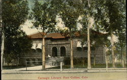 Carnegie Library Fort Collins, CO Postcard Postcard