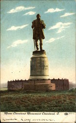 Moses Cleveland Monument Postcard