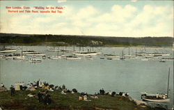 "Waiting for the Finish" Postcard