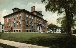 High School and Grounds Postcard