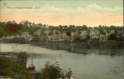 View of West Norwich, Conn Connecticut Postcard Postcard