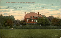 Marina - Home of P. T. Barnum Bridgeport, CT Postcard Postcard