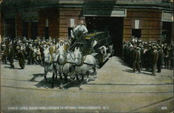 Three Ones Hook and Ladder in Action Postcard