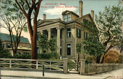 Home of Dr. Edward Everett Hale Roxbury, MA Postcard Postcard