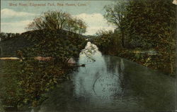 West River, Edgewood Park New Haven, CT Postcard Postcard