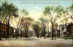 Fairfield Avenue, Looking West From Park Postcard