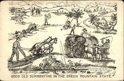 Good Old Summertime in the Green Mountain State Postcard