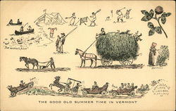 The Good Old Summer Time Vermont Postcard Postcard