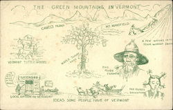 Ideas Some People Have of Vermont, The Green Mountains in Vermont Postcard