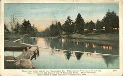 Reservoir Above Benjamin Falls Montpelier, VT Postcard Postcard