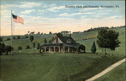 Country Club and Grounds Postcard