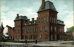 Central Vermont RR Station Postcard