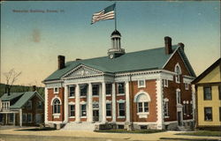 Memorial Building Stowe, VT Postcard Postcard