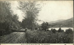 Road on East Side of Berlin Pond Vt., Near Stewart's Vermont Postcard Postcard