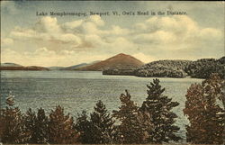 Lake Memphremagog, Owl's Head in the Distance Postcard