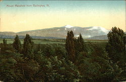 Mount Mansfield Burlington, VT Postcard Postcard