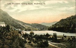 Lake Mansfield, Looking South Waterbury, VT Postcard Postcard