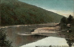 Junction of Connecticut and West Rivers Brattleboro, VT Postcard Postcard