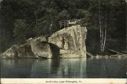 Devil's Den, Lake Willoughby Sutton, VT Postcard Postcard