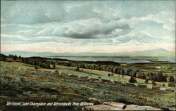 Lake Champlain and Adirondacks from Belleview Vermont Postcard Postcard