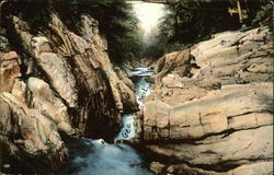 Looking Down Clarendon Gorge Vermont Postcard Postcard