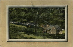 Making Maple Sugar, The Sugar House and Orchard in Summer Postcard