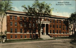 Medical College Burlington, VT Postcard Postcard