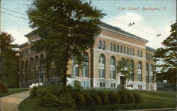 High School Burlington, VT Postcard Postcard