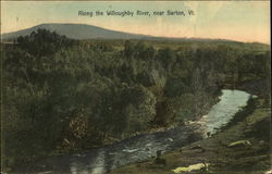 Along the Willoughby River Barton, VT Postcard Postcard