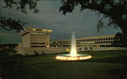 Lyndon Baines Johnson Library and Sid Richardson Hall Austin, TX Postcard Postcard