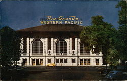 Denver & Rio Grande Western Pacific Railroad Depot Postcard