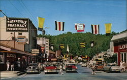 Street Scene Guerneville, CA Postcard Postcard