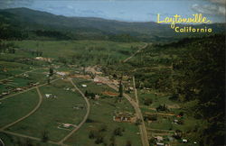 Aerial of Laytonville, California Postcard