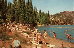 Mother Lode Country, Strawberry Lake Beach Pinecrest, CA Postcard Postcard