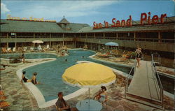 Sun - N - Sand Hotel Court - West Beach Postcard