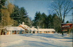 Elwal Pines Motel, Route 7 Postcard