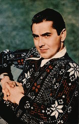 Tyrone Powers Actors Postcard Postcard