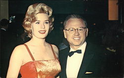 Mickey Rooney Arrives at the Glamourous Hollywood Premiere Postcard