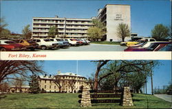 Irwin Army Hospital, Headquarters Building, Fort Riley, Kansas Junction City, KS Postcard Postcard