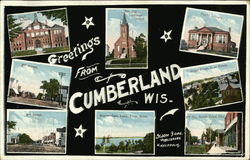 Greetings from Cumberland Postcard