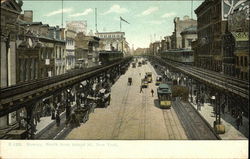 The Bowery, North from Grand Street New York, NY Postcard Postcard