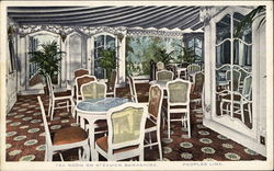 Tea Room on Steamer Berkshire, Peoples Line Interiors Postcard Postcard