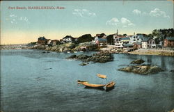 Fort Beach Marblehead, MA Postcard Postcard