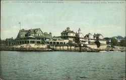 Corinthian Yacht Club, Marblehead Neck Massachusetts Postcard Postcard