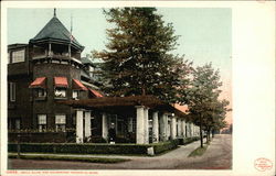 Grill Club and Colonnade Postcard