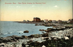 Bass Rocks showing the Moorland Hotel Postcard